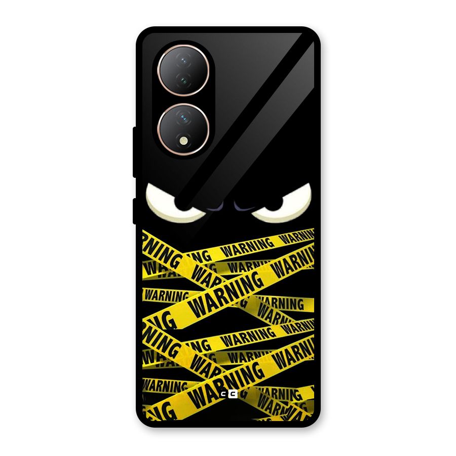 Warning Eyes Glass Back Case for Vivo T2