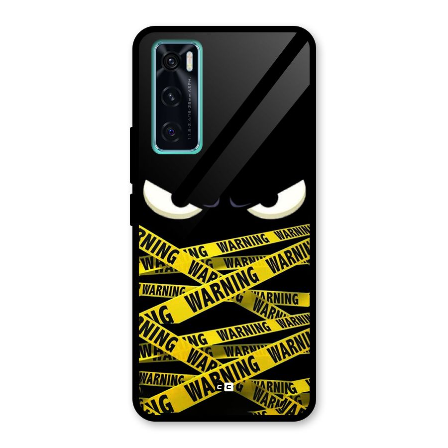 Warning Eyes Glass Back Case for Vivo V20 SE