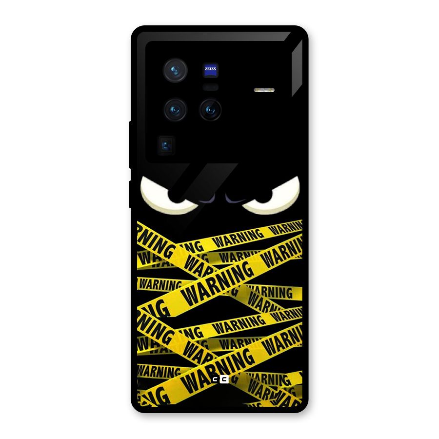 Warning Eyes Glass Back Case for Vivo X80 Pro