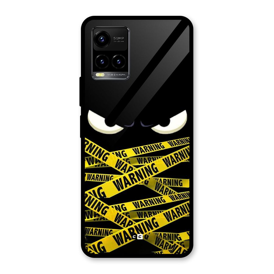 Warning Eyes Glass Back Case for Vivo Y21A