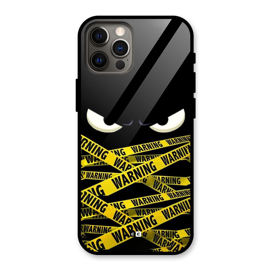 Warning Eyes Glass Back Case for iPhone 12 Pro