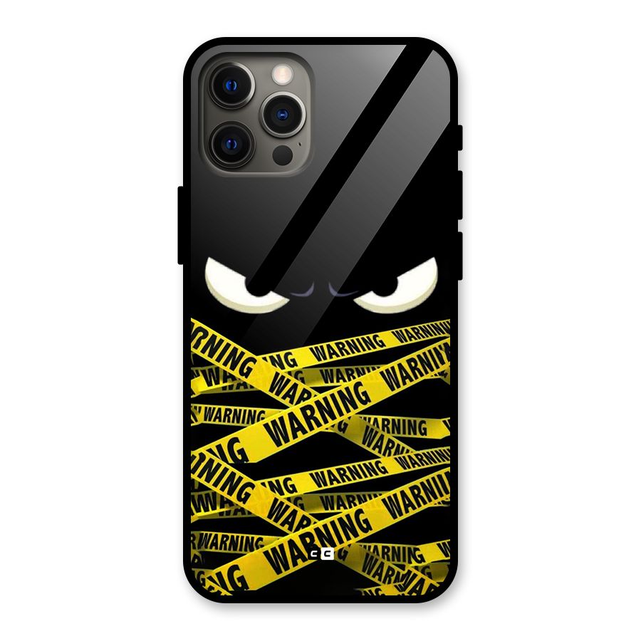 Warning Eyes Glass Back Case for iPhone 12 Pro Max