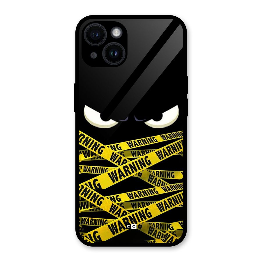 Warning Eyes Glass Back Case for iPhone 14