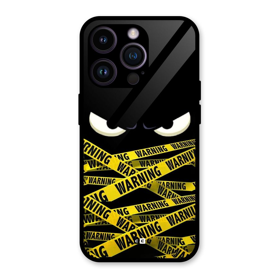 Warning Eyes Glass Back Case for iPhone 14 Pro