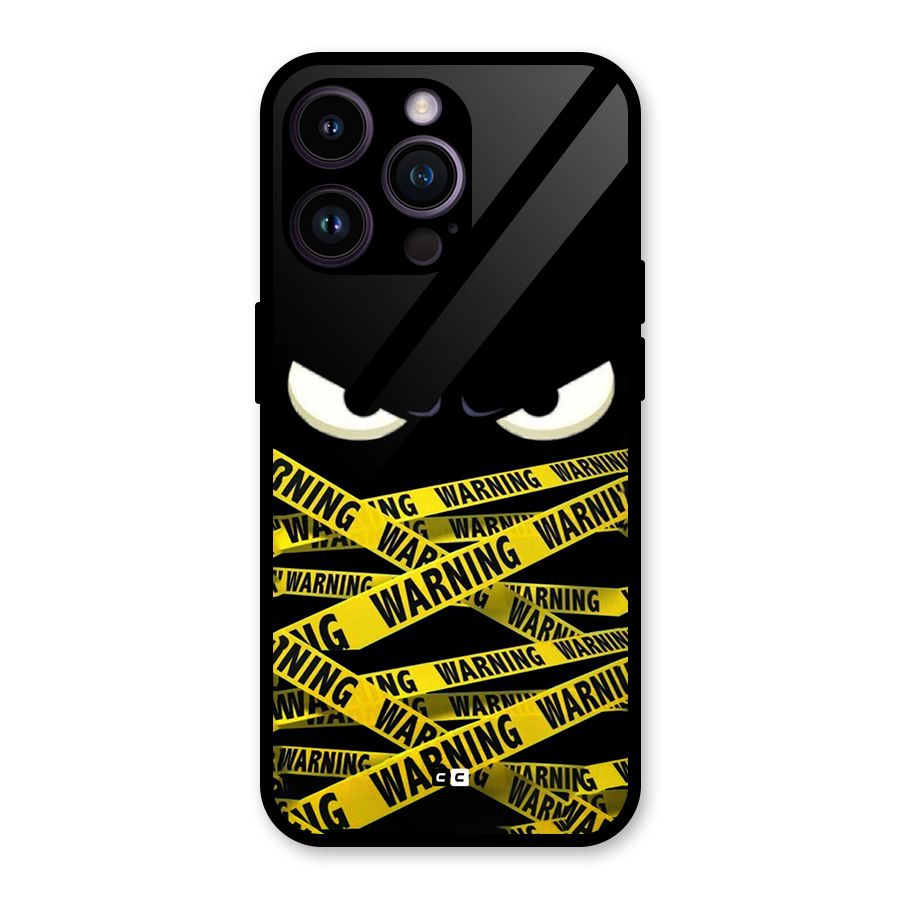 Warning Eyes Glass Back Case for iPhone 14 Pro Max