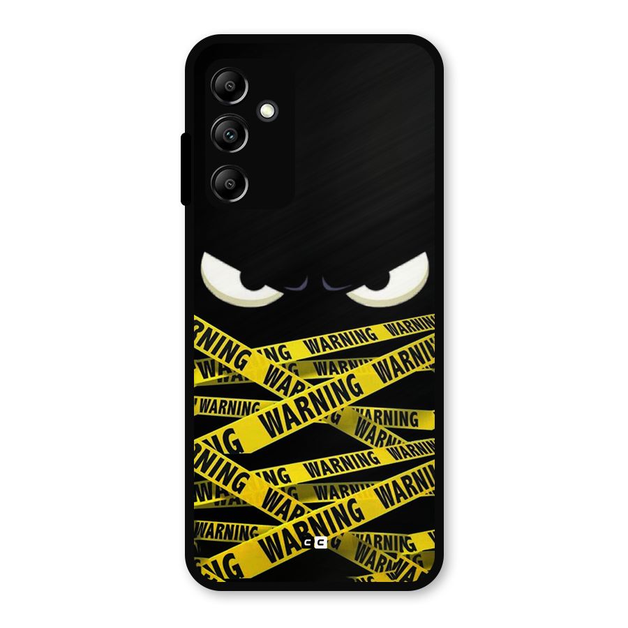 Warning Eyes Metal Back Case for Galaxy A14 5G
