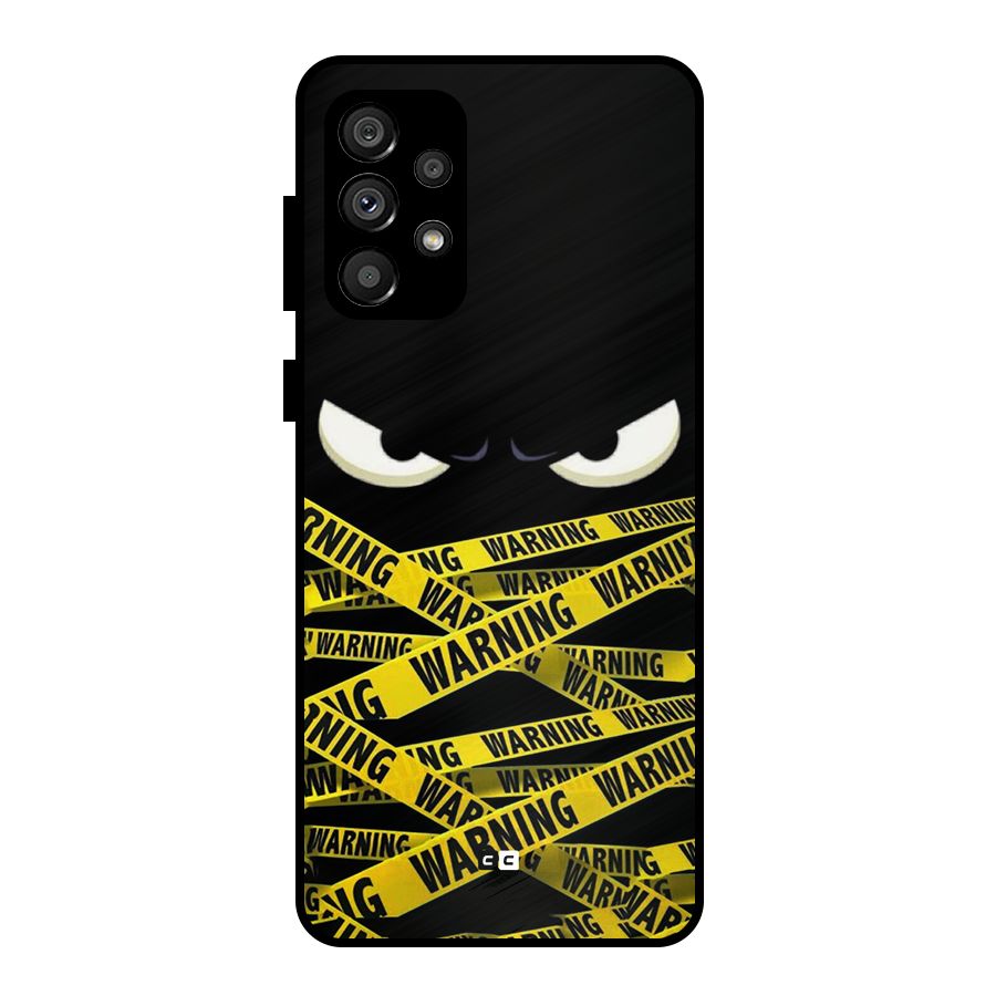 Warning Eyes Metal Back Case for Galaxy A73 5G