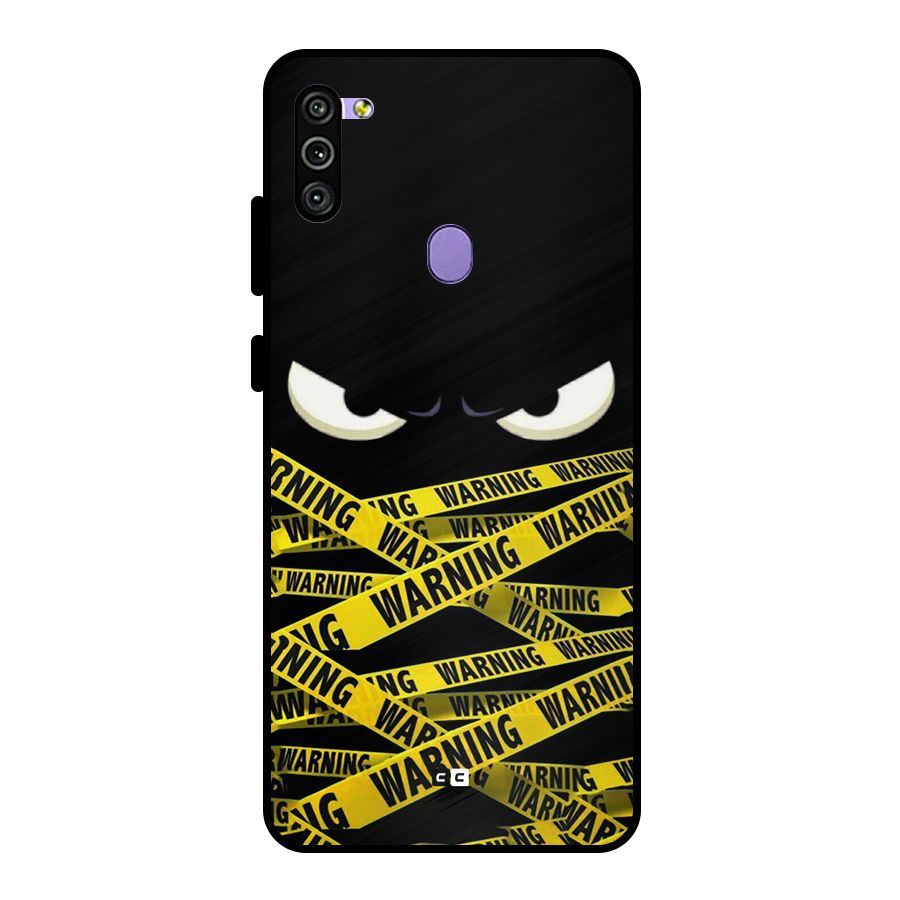 Warning Eyes Metal Back Case for Galaxy M11