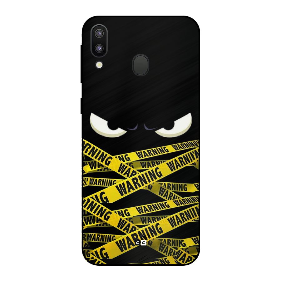 Warning Eyes Metal Back Case for Galaxy M20