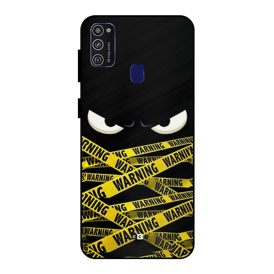 Warning Eyes Metal Back Case for Galaxy M30s