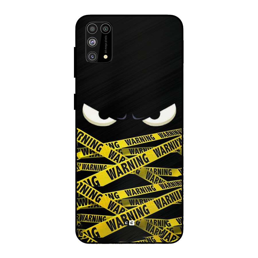 Warning Eyes Metal Back Case for Galaxy M31