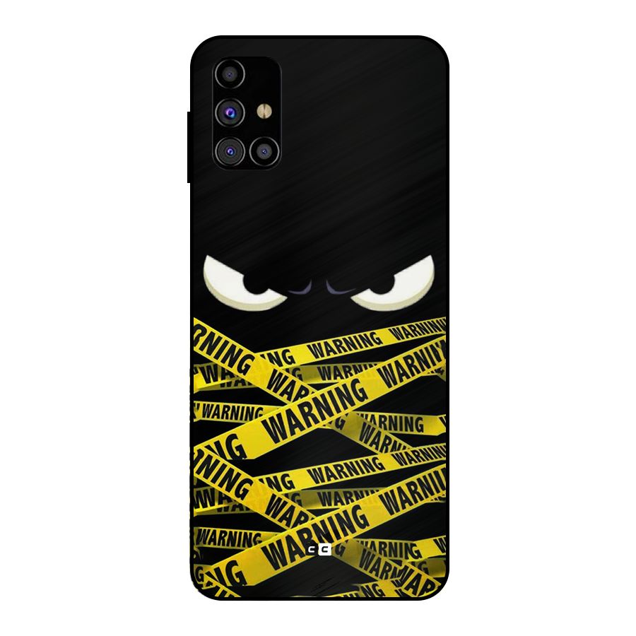Warning Eyes Metal Back Case for Galaxy M31s