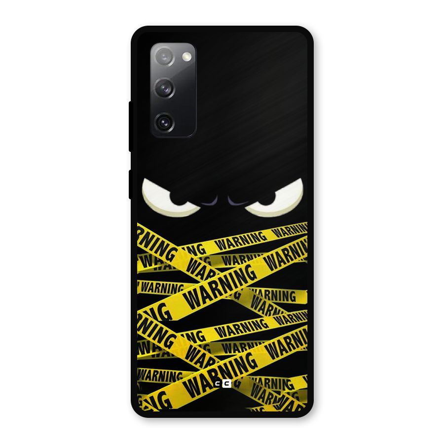 Warning Eyes Metal Back Case for Galaxy S20 FE 5G