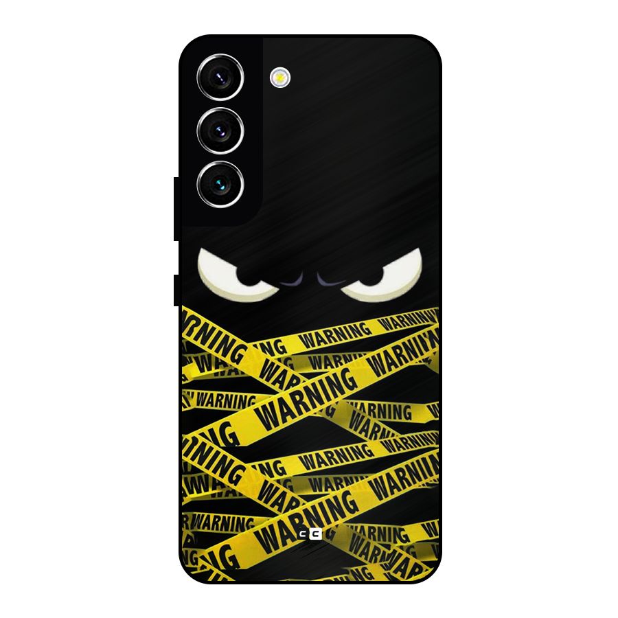 Warning Eyes Metal Back Case for Galaxy S22 5G
