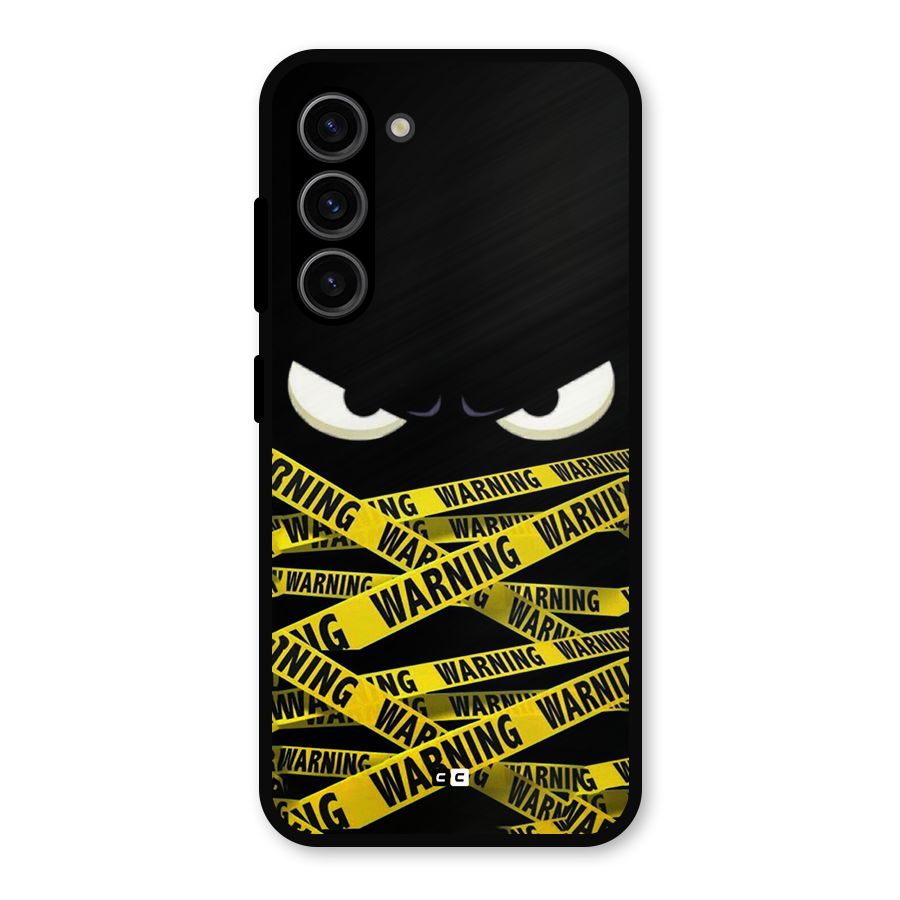 Warning Eyes Metal Back Case for Galaxy S23