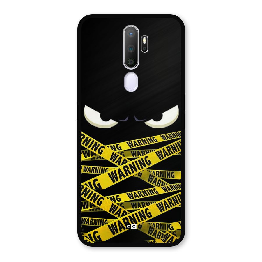 Warning Eyes Metal Back Case for Oppo A5 (2020)