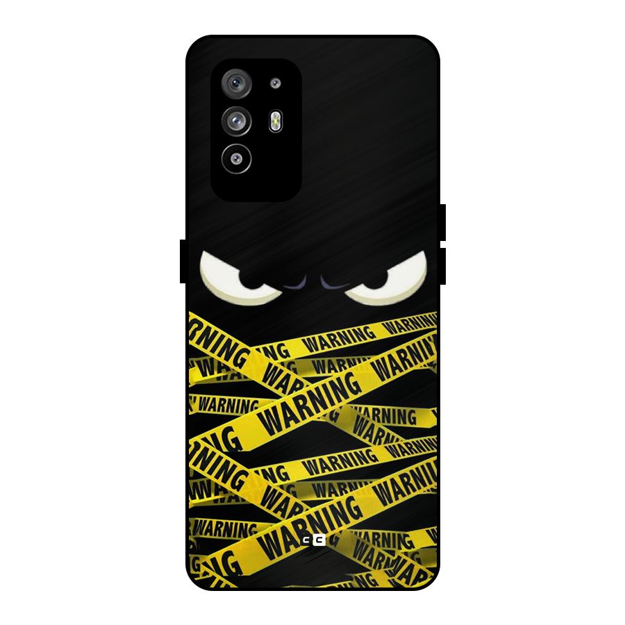 Warning Eyes Metal Back Case for Oppo F19 Pro Plus 5G