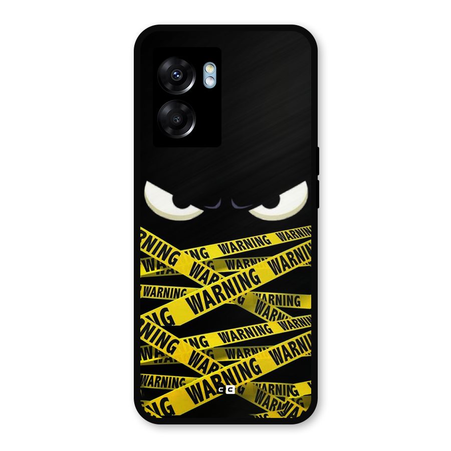 Warning Eyes Metal Back Case for Oppo K10 (5G)