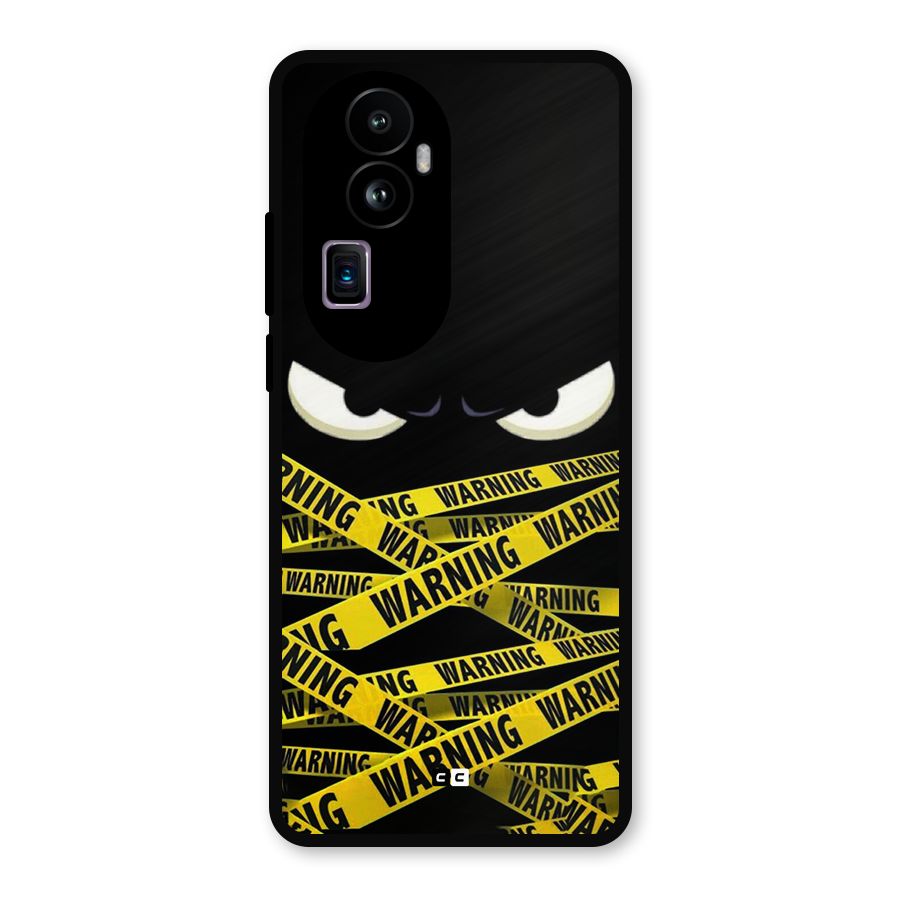 Warning Eyes Metal Back Case for Oppo Reno10 Pro Plus