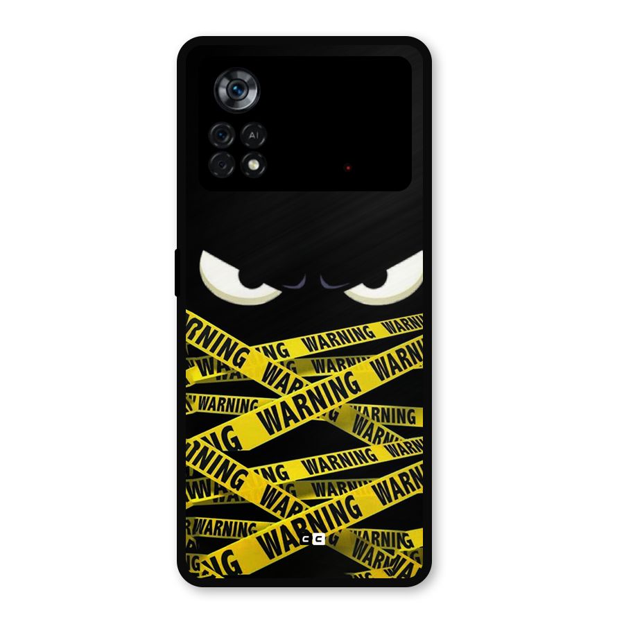 Warning Eyes Metal Back Case for Poco X4 Pro 5G