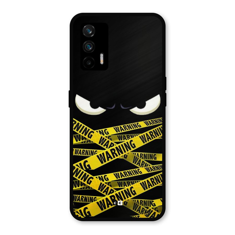 Warning Eyes Metal Back Case for Realme X7 Max