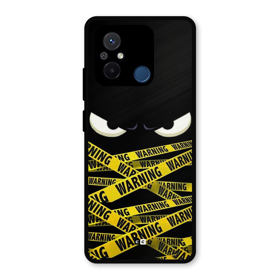 Warning Eyes Metal Back Case for Redmi 12C