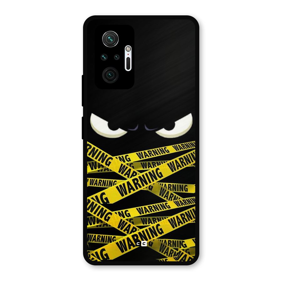 Warning Eyes Metal Back Case for Redmi Note 10 Pro