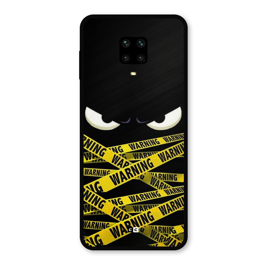 Warning Eyes Metal Back Case for Redmi Note 9 Pro Max