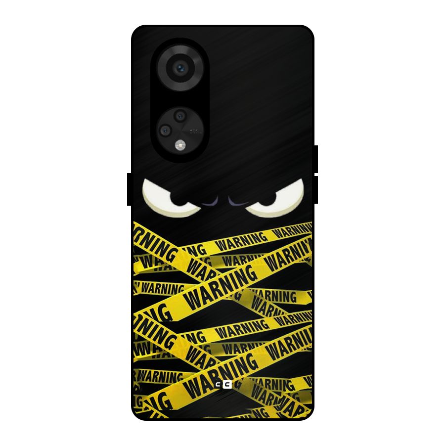 Warning Eyes Metal Back Case for Reno8 T 5G