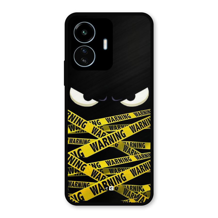 Warning Eyes Metal Back Case for vivo iQOO Z6 Lite 5G