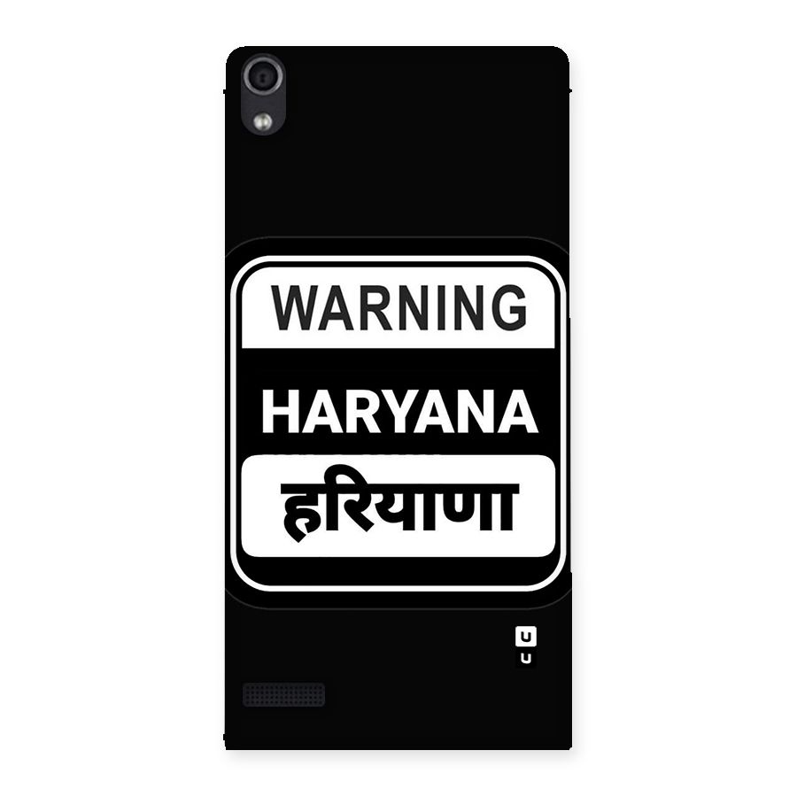 Warning Haryana Back Case for Ascend P6
