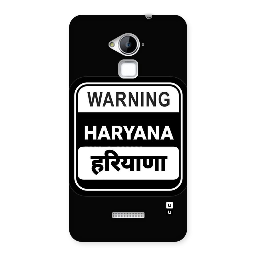 Warning Haryana Back Case for Coolpad Note 3