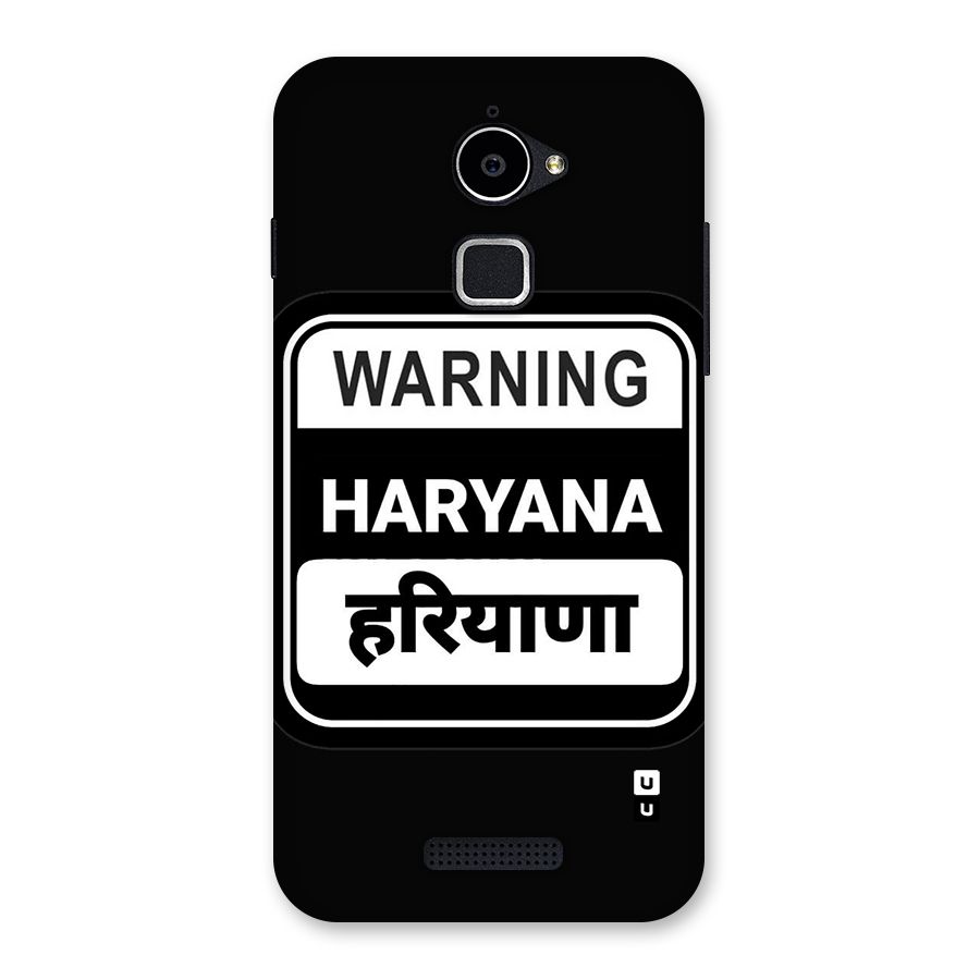 Warning Haryana Back Case for Coolpad Note 3 Lite