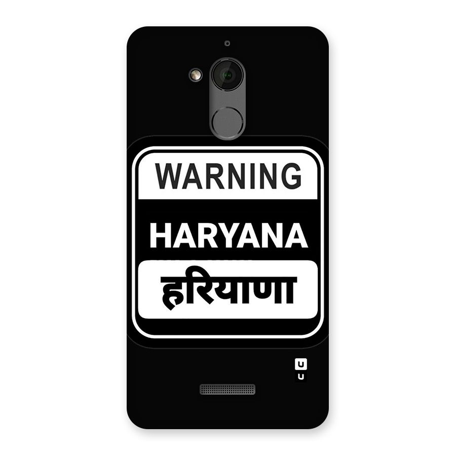 Warning Haryana Back Case for Coolpad Note 5