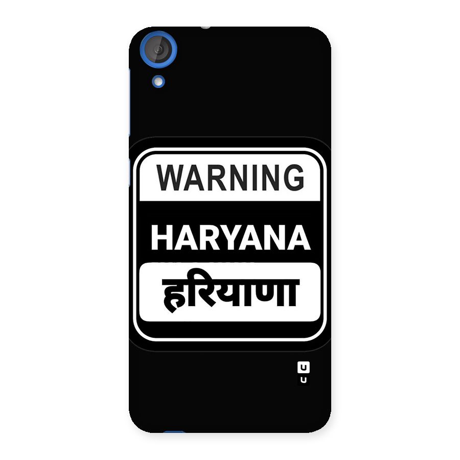 Warning Haryana Back Case for Desire 820