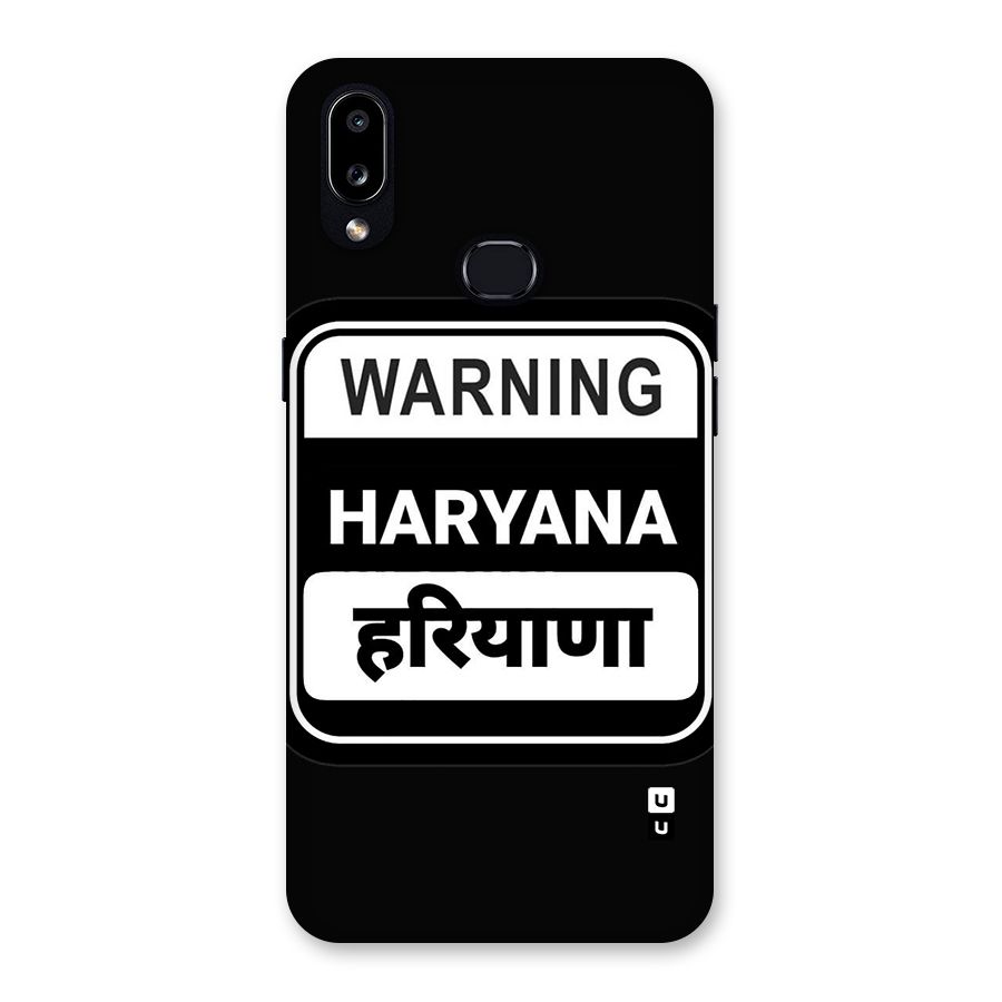 Warning Haryana Back Case for Galaxy A10s