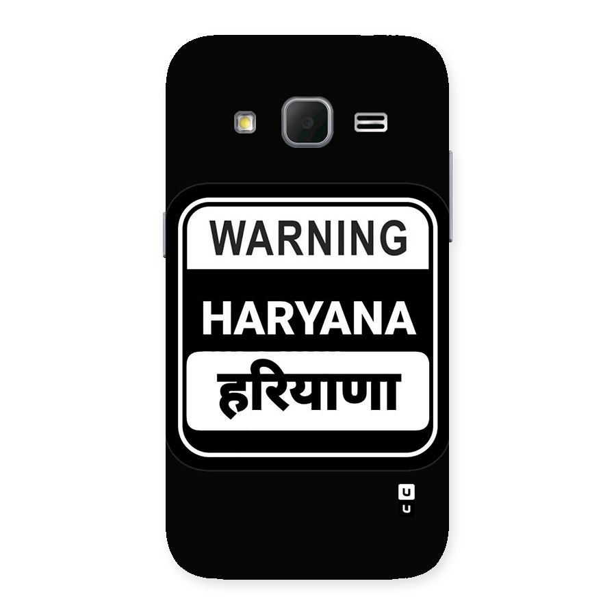Warning Haryana Back Case for Galaxy Core Prime