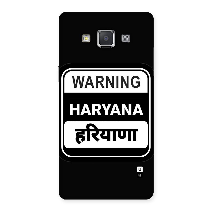 Warning Haryana Back Case for Galaxy Grand 3