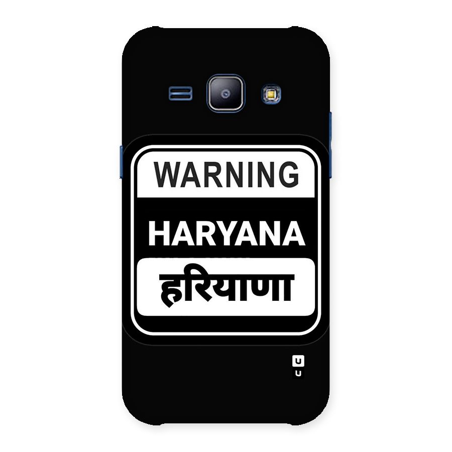 Warning Haryana Back Case for Galaxy J1
