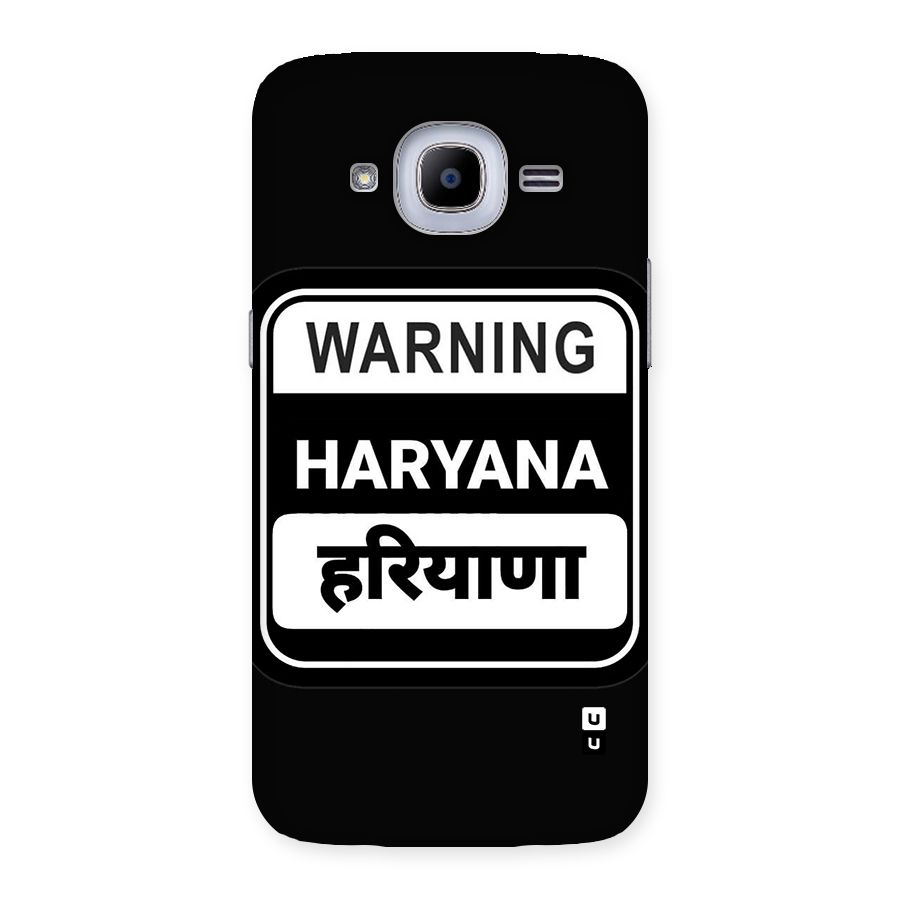 Warning Haryana Back Case for Galaxy J2 Pro