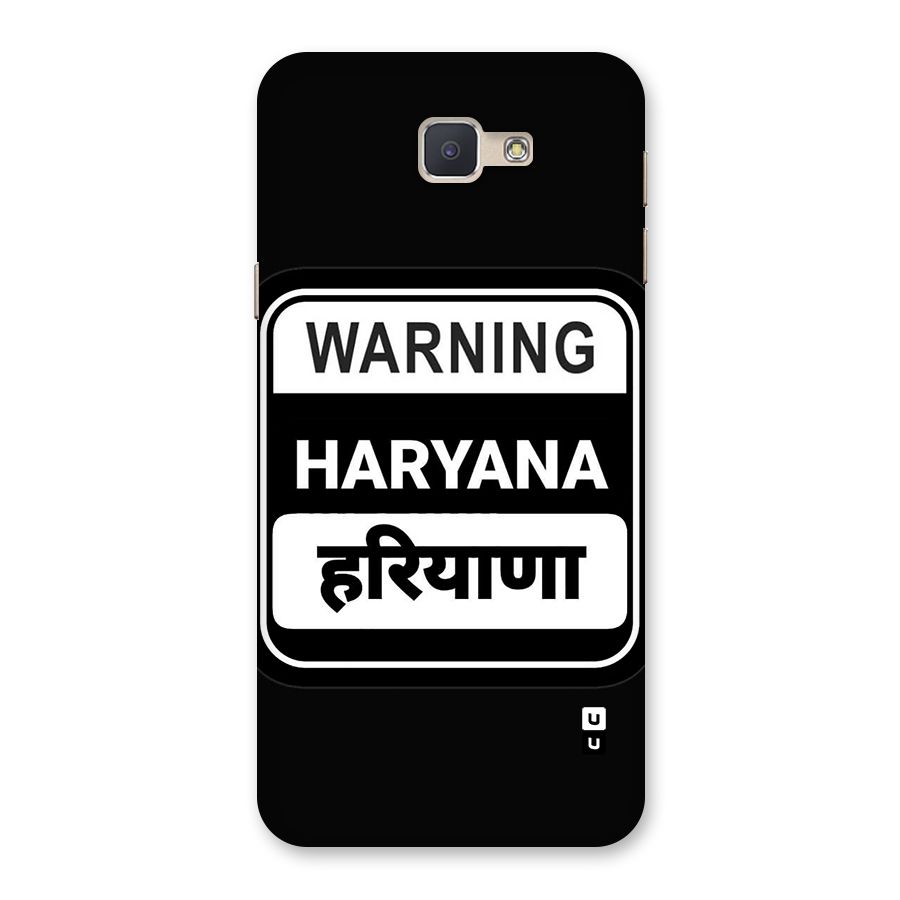 Warning Haryana Back Case for Galaxy J5 Prime