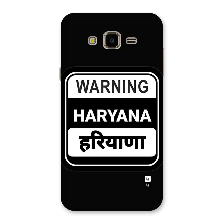 Warning Haryana Back Case for Galaxy J7 Nxt