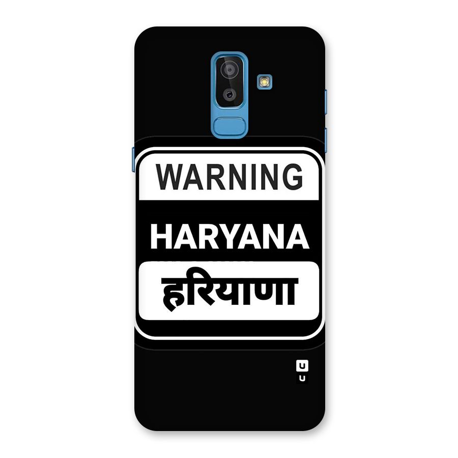 Warning Haryana Back Case for Galaxy J8