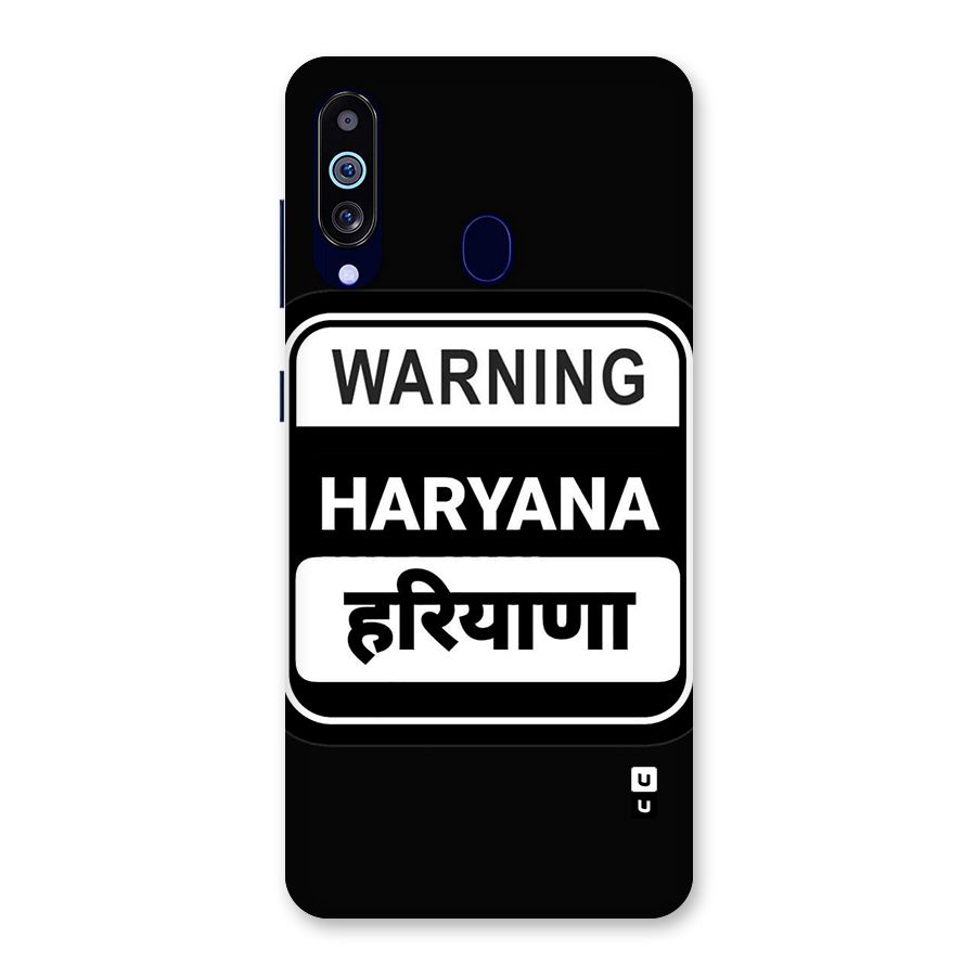 Warning Haryana Back Case for Galaxy M40