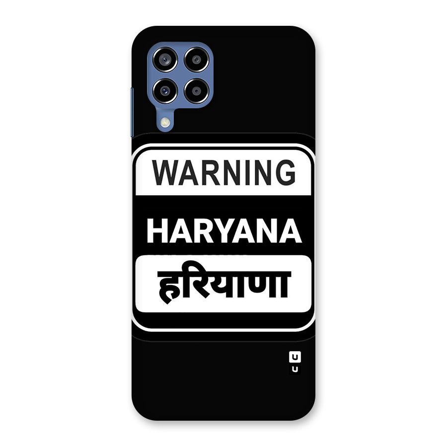 Warning Haryana Back Case for Galaxy M53 5G
