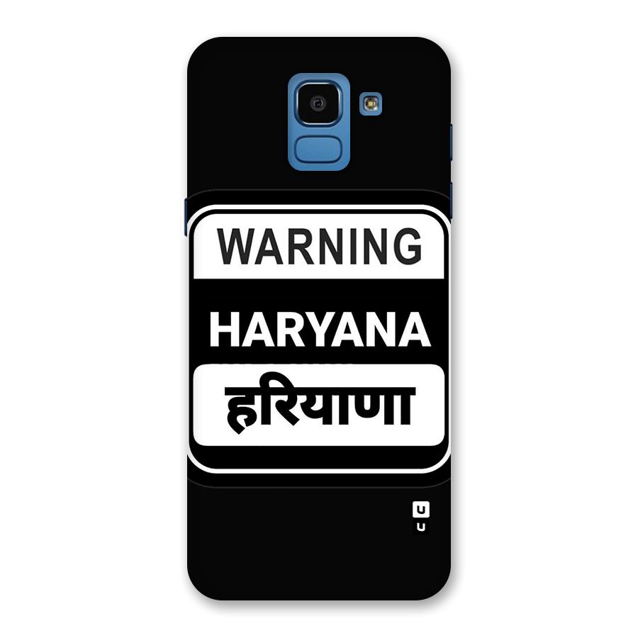 Warning Haryana Back Case for Galaxy On6