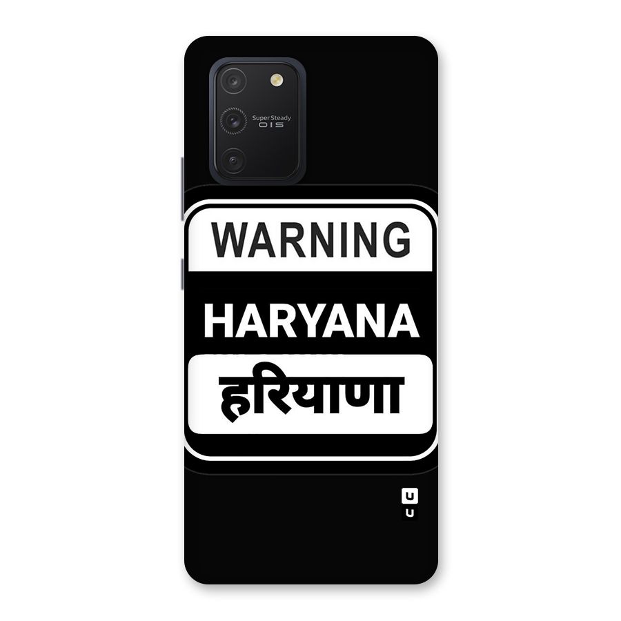 Warning Haryana Back Case for Galaxy S10 Lite