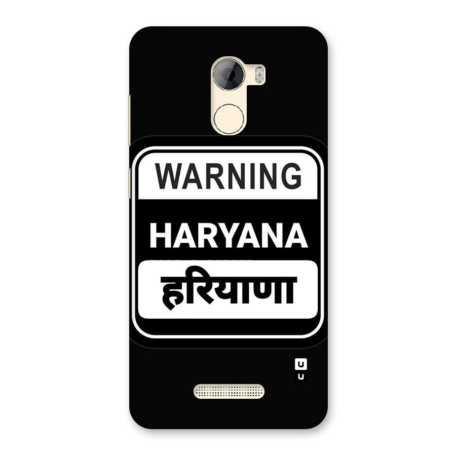 Warning Haryana Back Case for Gionee A1 LIte