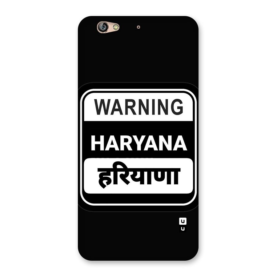 Warning Haryana Back Case for Gionee S6