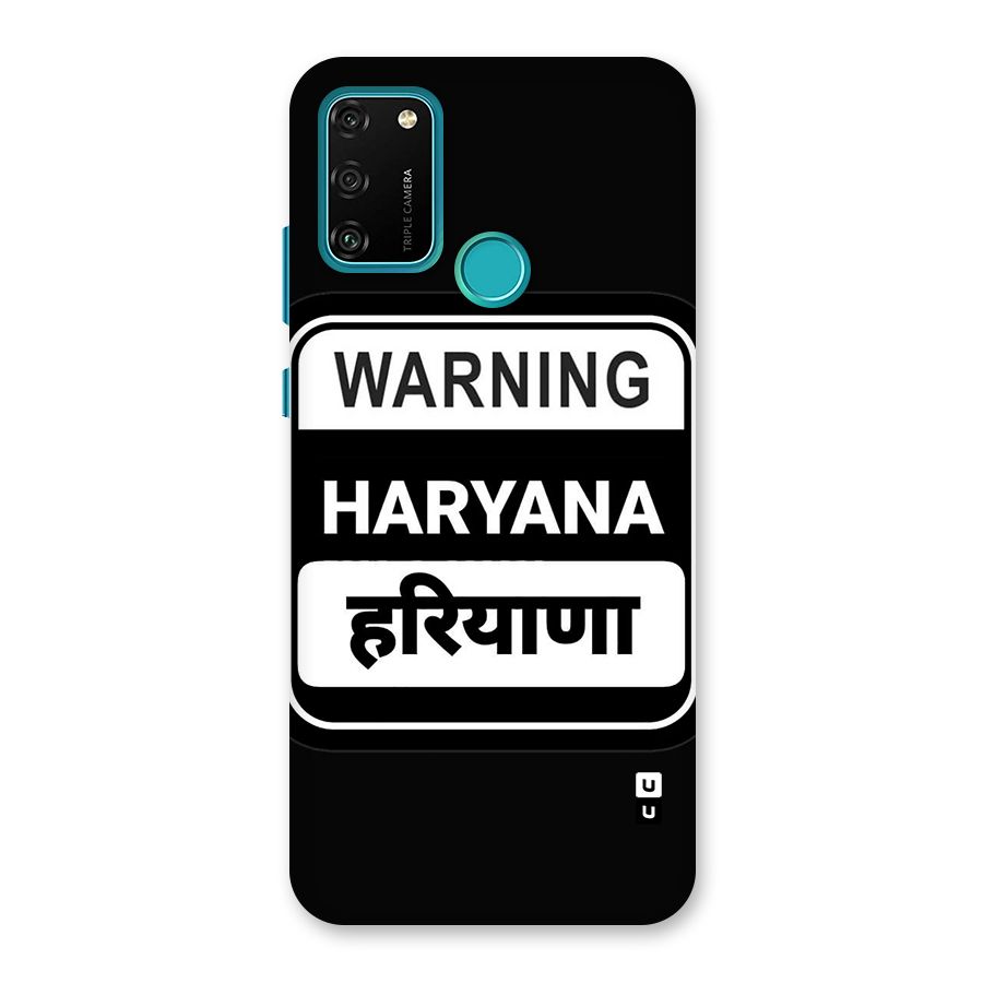 Warning Haryana Back Case for Honor 9A